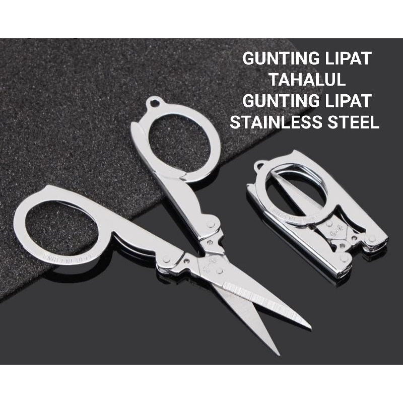 

GUNTING LIPAT TAHALUL / GUNTING MINI STAINLESS STEEL (AZZAHRATOSERBA22)