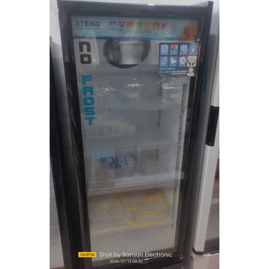 Showcase Steko 4 Rak - Pendingin Minuman MG-200 (Khusus Dalam Kota Serang - Banten)