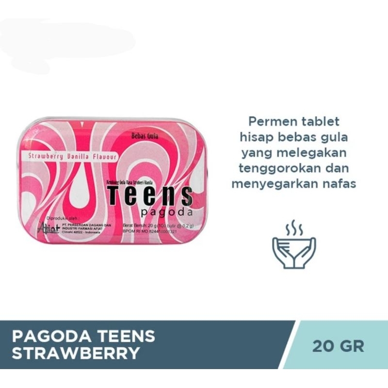 

pagoda teens strawberry menyegarkan mulut dan tenggorokan