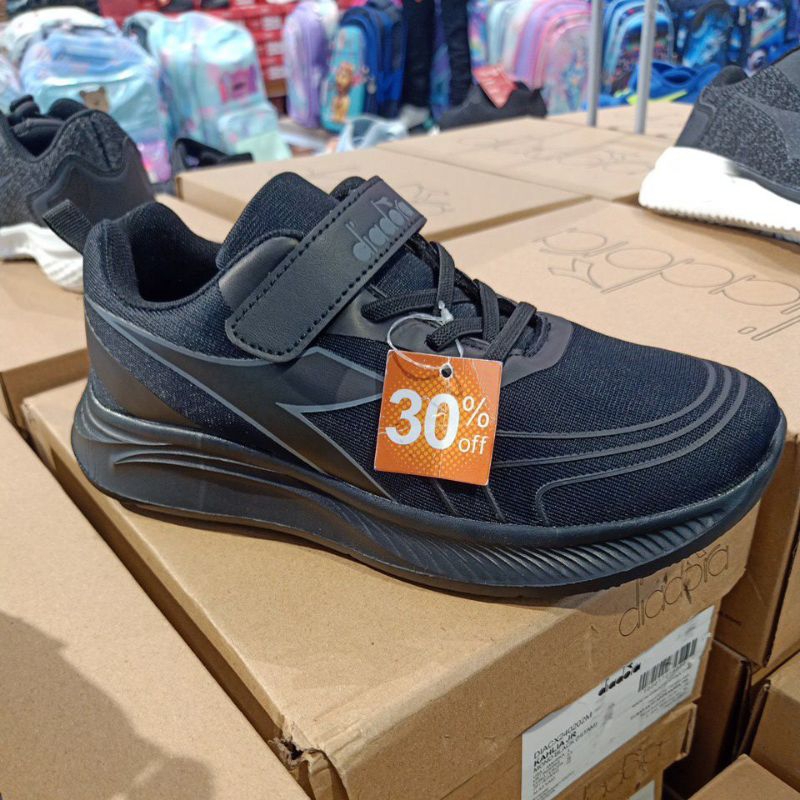 DIADORA KAHLIA JR KIDS X240202M FULL BLACK/UNISEK KIDS SHOES