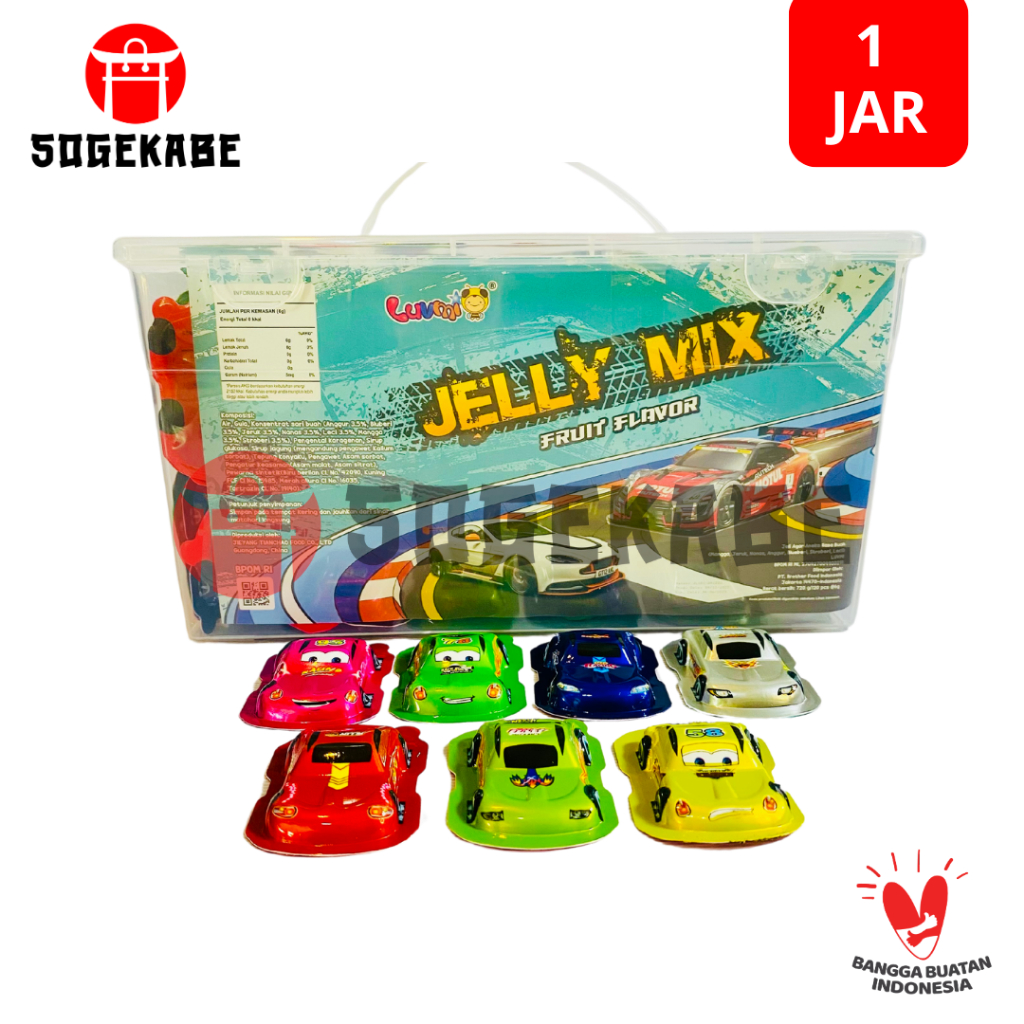 

Luvmi Jelly Mix Car Isi 120 Pcs - BOX