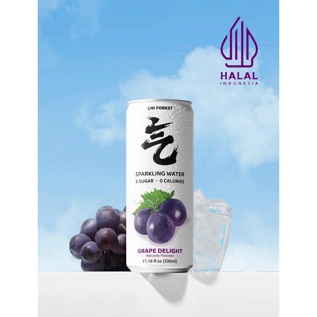 

Chi Forest Sparkling Water Bebas Gula Grape Delight Kaleng 330ml