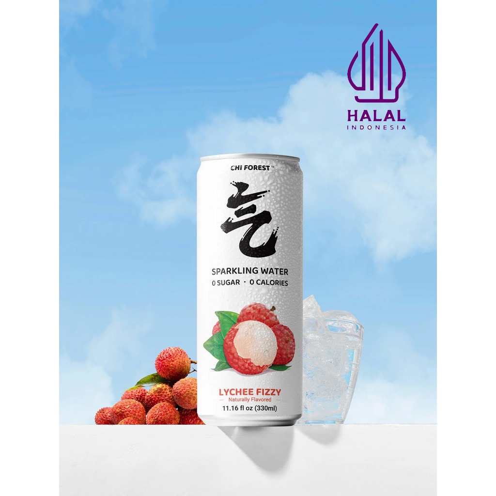 

Chi Forest Sparkling Water Bebas Gula Lychee Fizzy Kaleng 330 ml