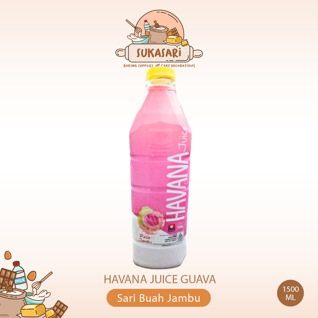 

Diamond Havana Juice Guava 1500ml / Minuman Sari Buah Jambu / Jus Buah Jambu