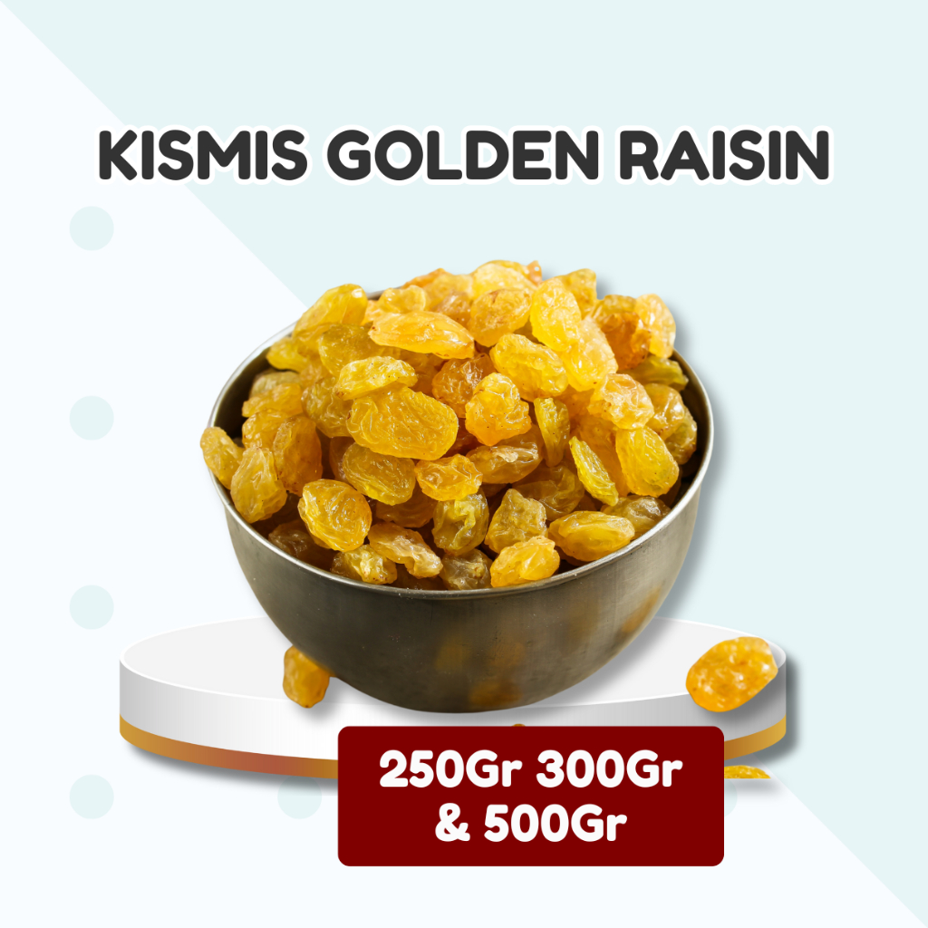 

Kismis Simin Raisins Golden 250Gr 300Gr & 500Gr | Anggur Kering Simin Raisin Keemasan Murah | Buah Enak Bisa Untuk Oleh oleh haji