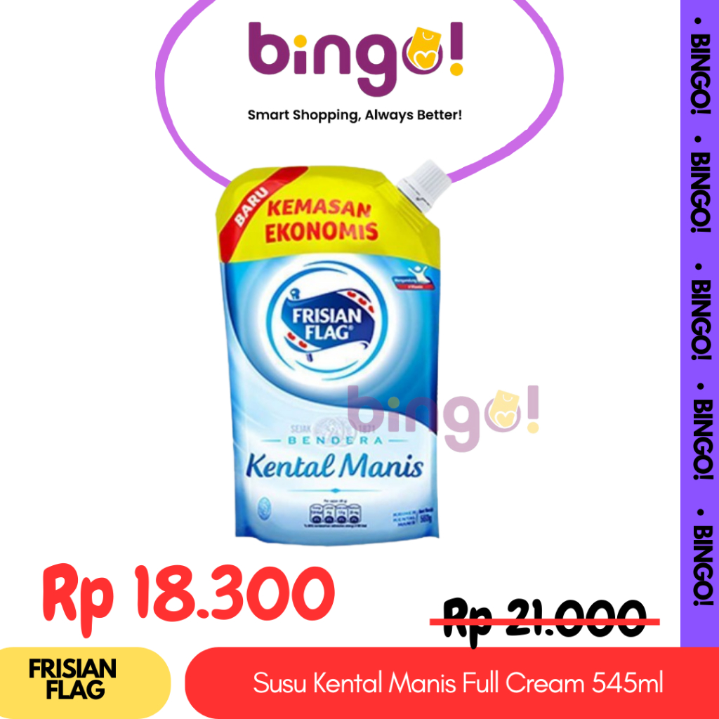 

Frisian Flag Bendera Kental Manis Pouch 545gr
