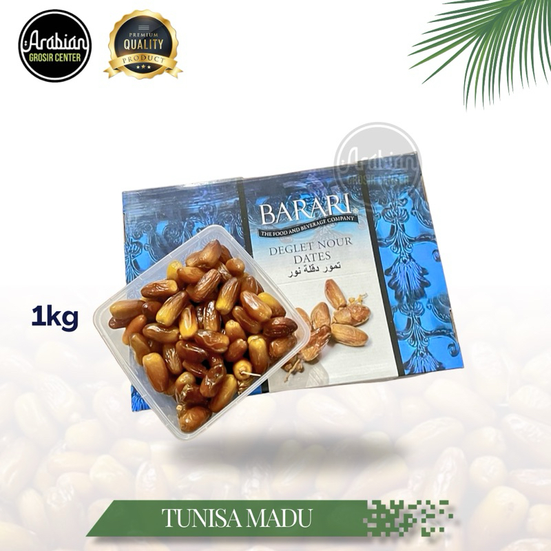 

Kurma Barari Tunisia Madu 1 Kg Thinwall | Korma Barari Algerian Dates