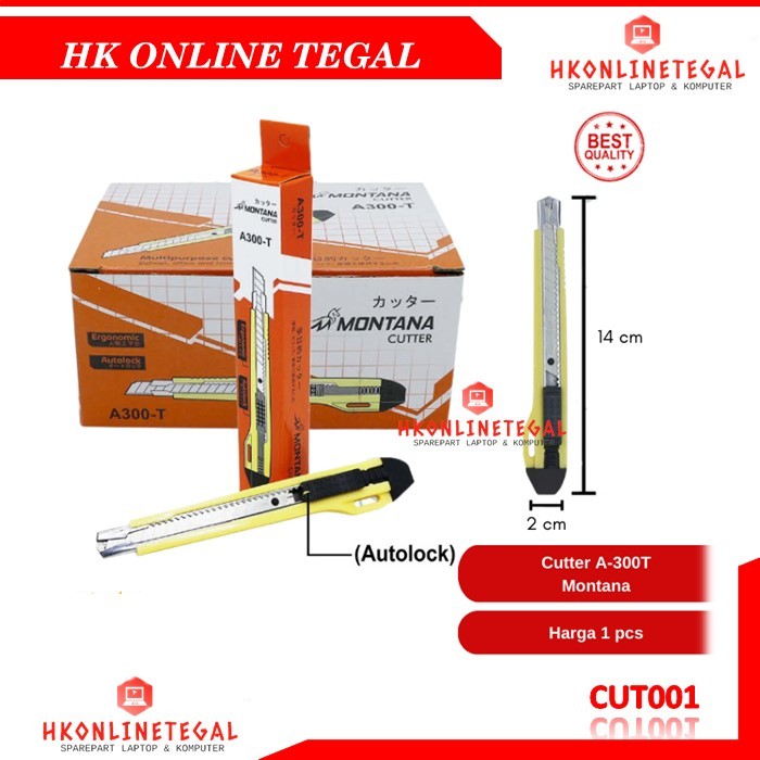

Pisau Cutter Kecil A300-T Montana 1Pcs