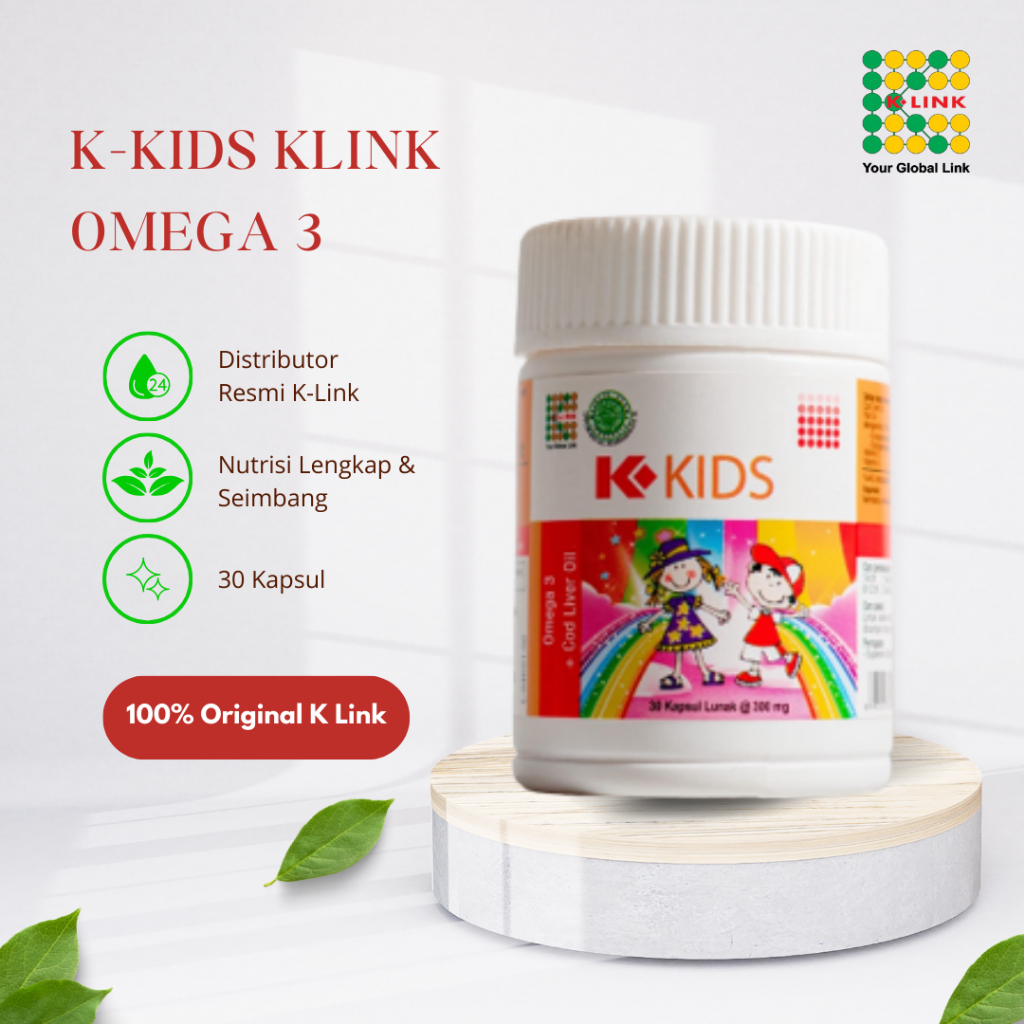 K Kids K Link Omega 3 Omega Kids K Link Original K Kids Omega Minyak Ikan Anak Penambah Nafsu Makan