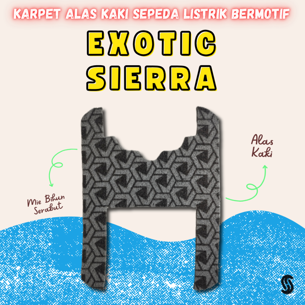 Karpet Mie Bihun Serabut Sepeda Motor Listrik EXOTIC SIERRA - MOTIF