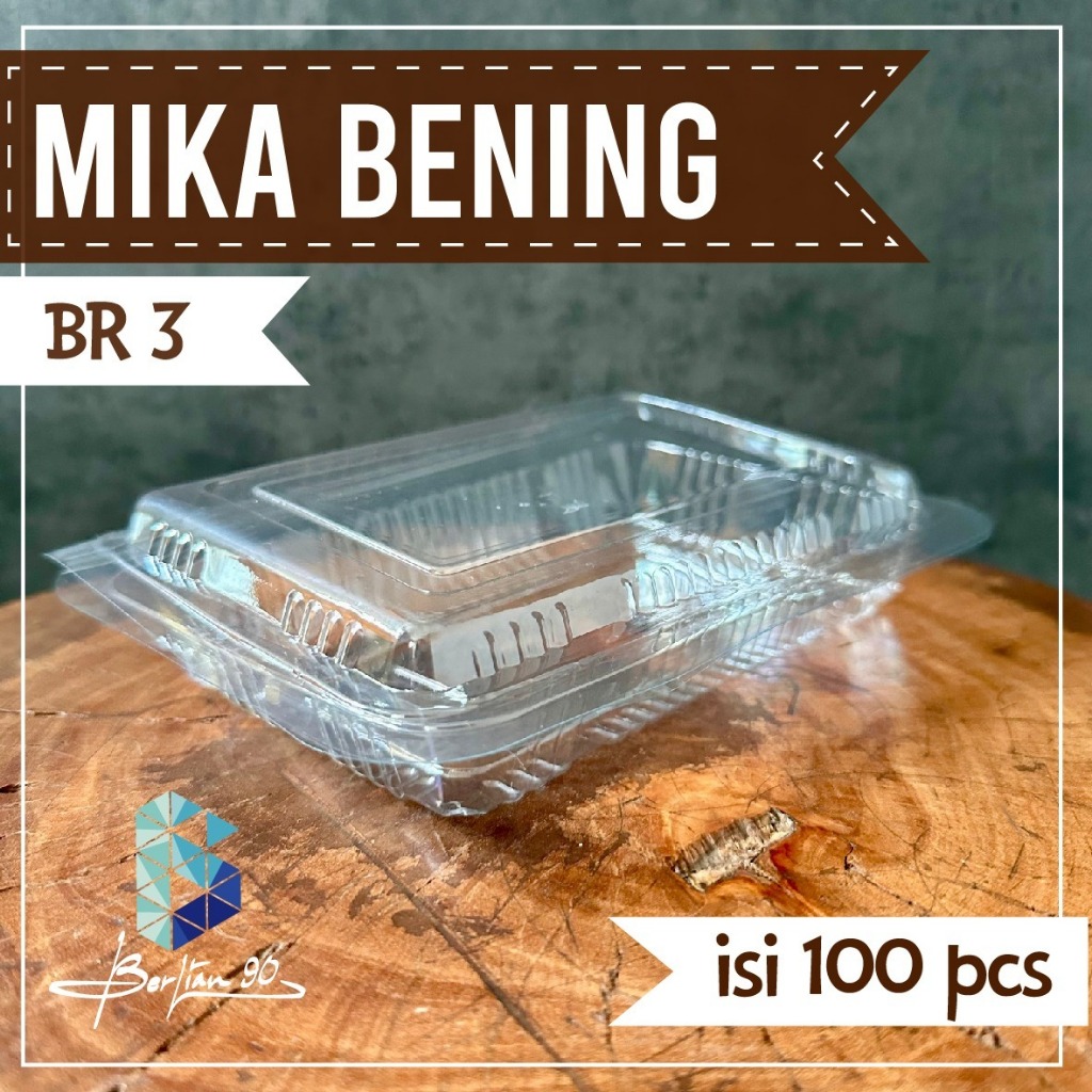 mika kue basah/mika bening/mika kue balok/mika plastik kue BR 3