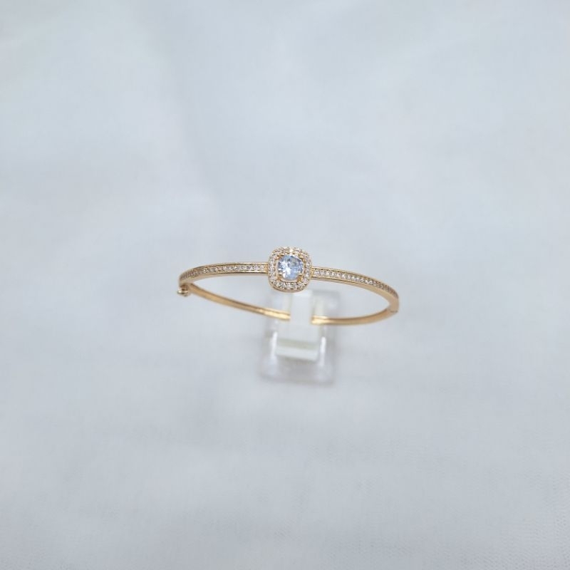 gelang bangle permata lapis emas 18k