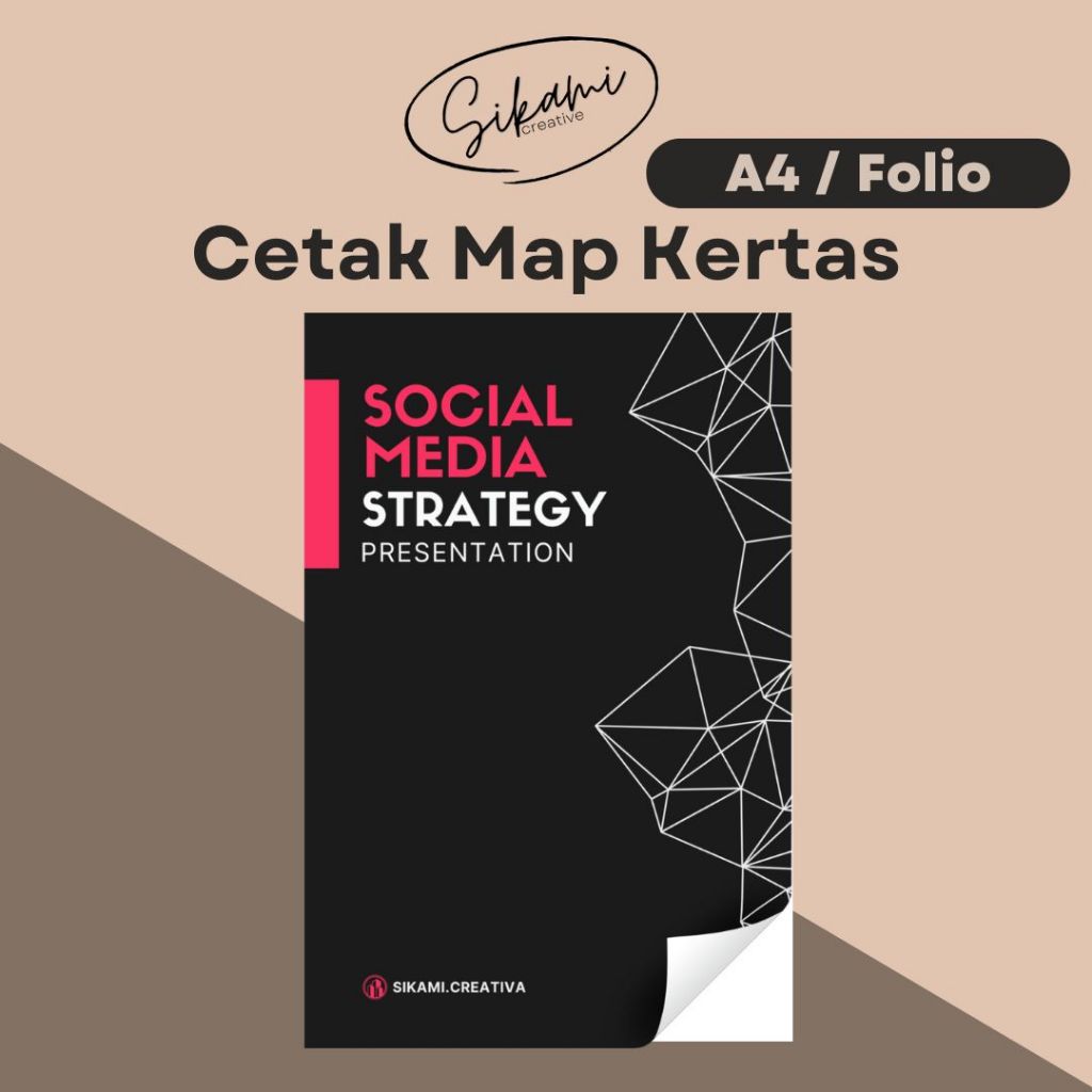 cetak map kertas A4 custom