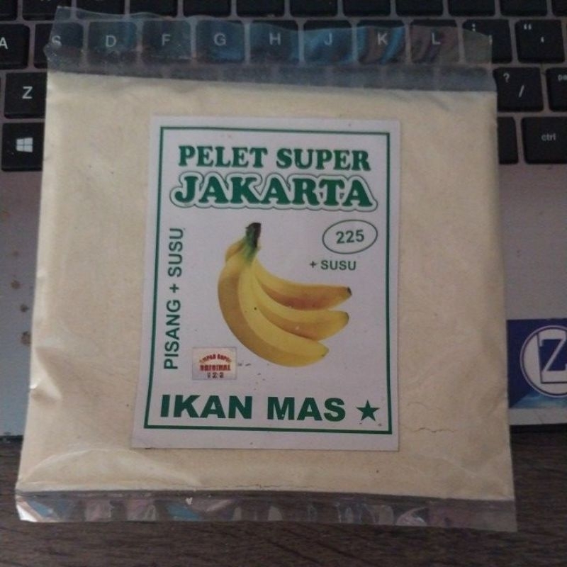 Pelet Super Jakarta Pisang Susu 225 Umpan Pancing Ikan Mas