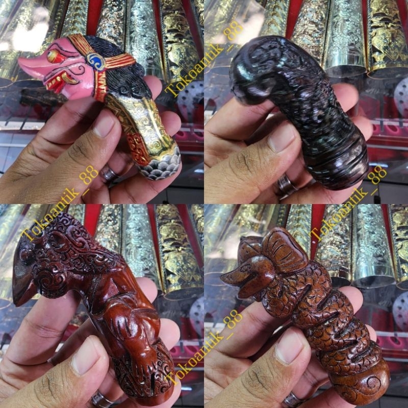 GAGANG KERIS SOLO / HANDLE KERIS UKIR / GAGANG KERIS ROJOMOLO , BAJANG ,NOGOROJO