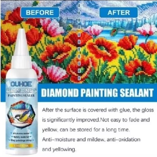 

Lem Segel Diamond Painting//Diamond Art Sealer Glue Diamond Painting Accessoris Tools 100ml