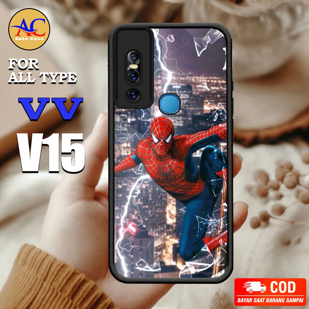 Case VIVO V15 Auto Case Motif [ SPDRMN ] Case Hp Glossy Casing Hape Hardcase Case Keren BISA COD