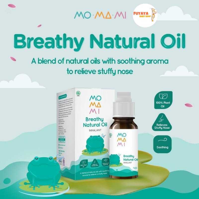 Momami Breathy Natural Oil 10ml / Nasal Inhalant Minyak Aromaterapi Anak / Aroma Menenangkan / Rilek