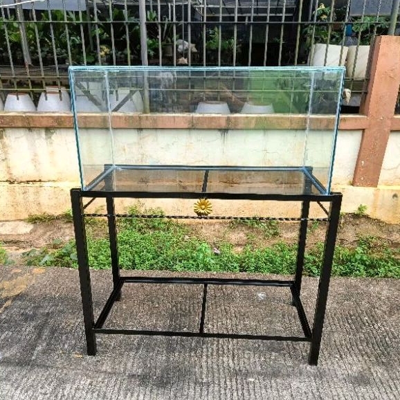 Aquarium 80x40x40 + Rak hollo Kotak Siku
