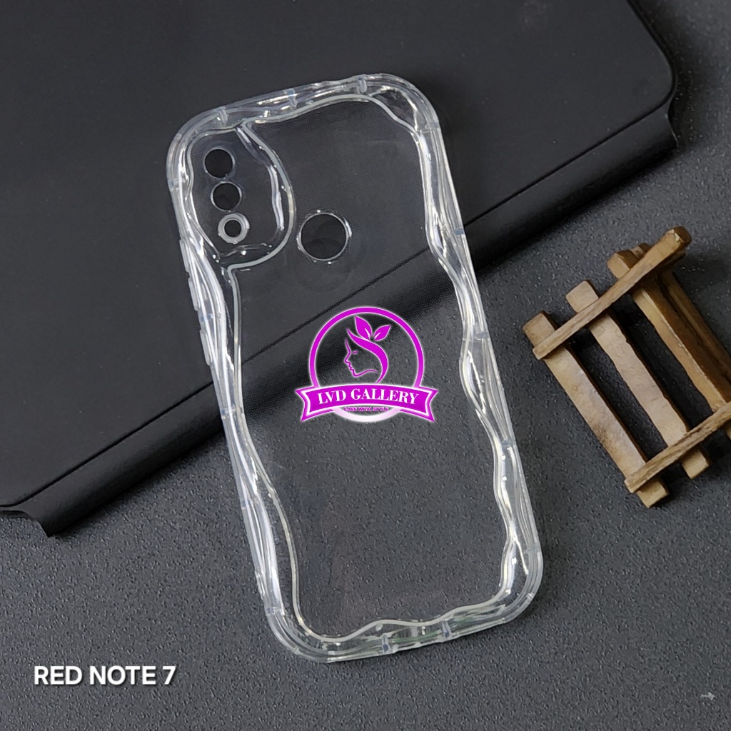 Lvd - Case Wave Clear Softcase Gelombang Clear Redmi Note 7 Redmi Note 7 Pro Redmi Note 8 Redmi Note