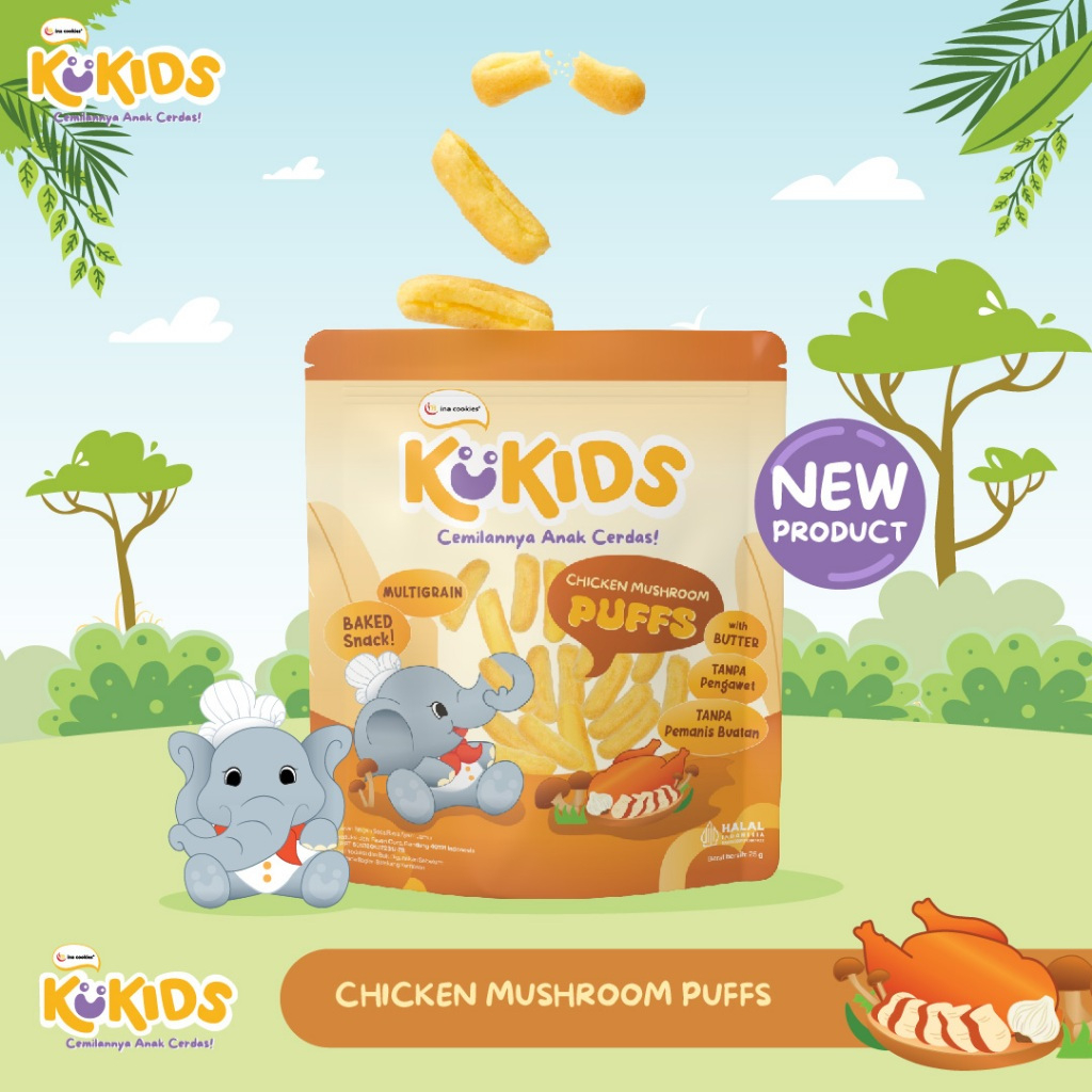 

Kukids Puffs Cemilan Anak Sehat by Ina Cookies