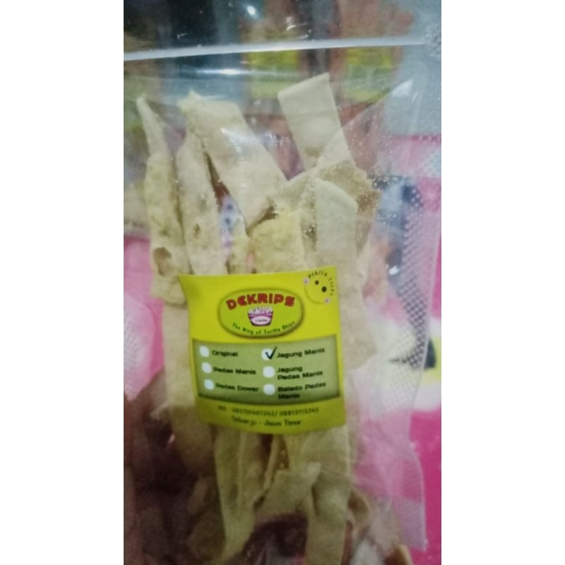 

tortilla chips / keripik tortilla / dekrips