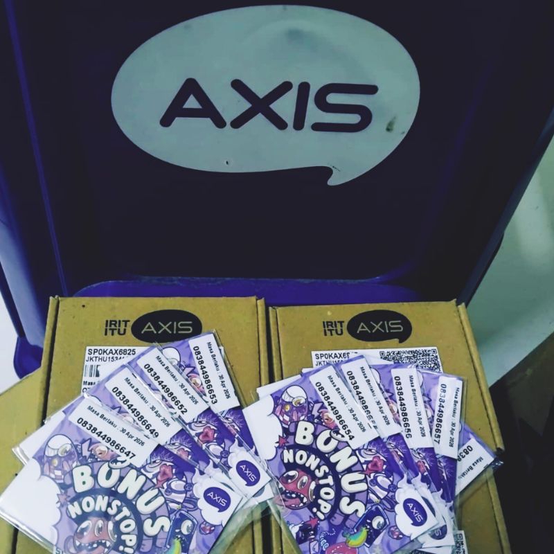Kartu Perdana AXIS Murah, Kartu Perdana XL/AXIS Reguler Murah (Harga tertera adalah 1 box/50 pcs)
