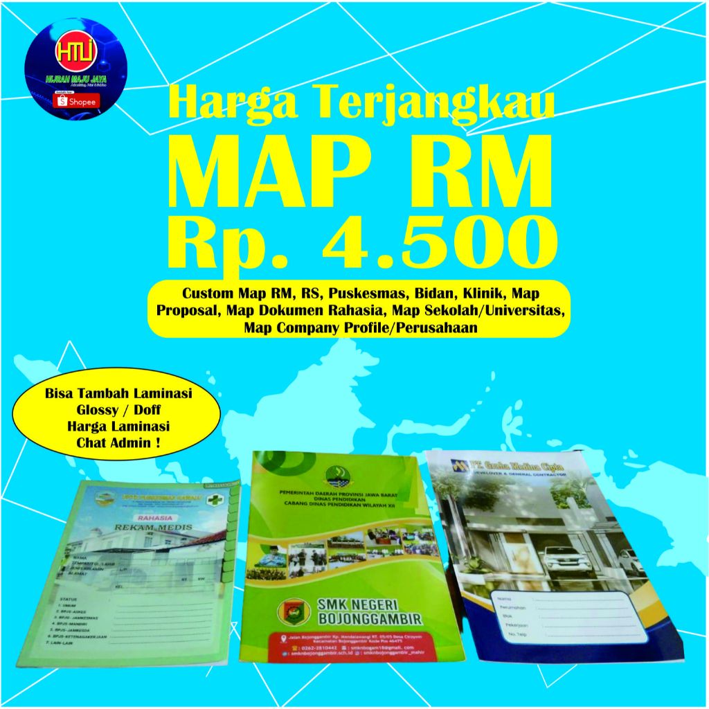 

Custom Map RM, RS, Puskesmas, Bidan, Klinik, Map Proposal, Map Dokumen Rahasia, Map Perusahaan, Map Sekolah