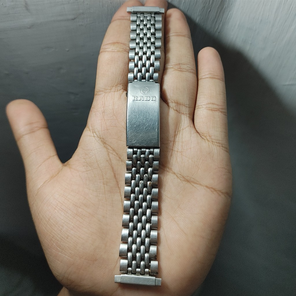 Rantai beras jam tangan merk rado rice band vintage bracelet arloji lawas klasik stainless stell