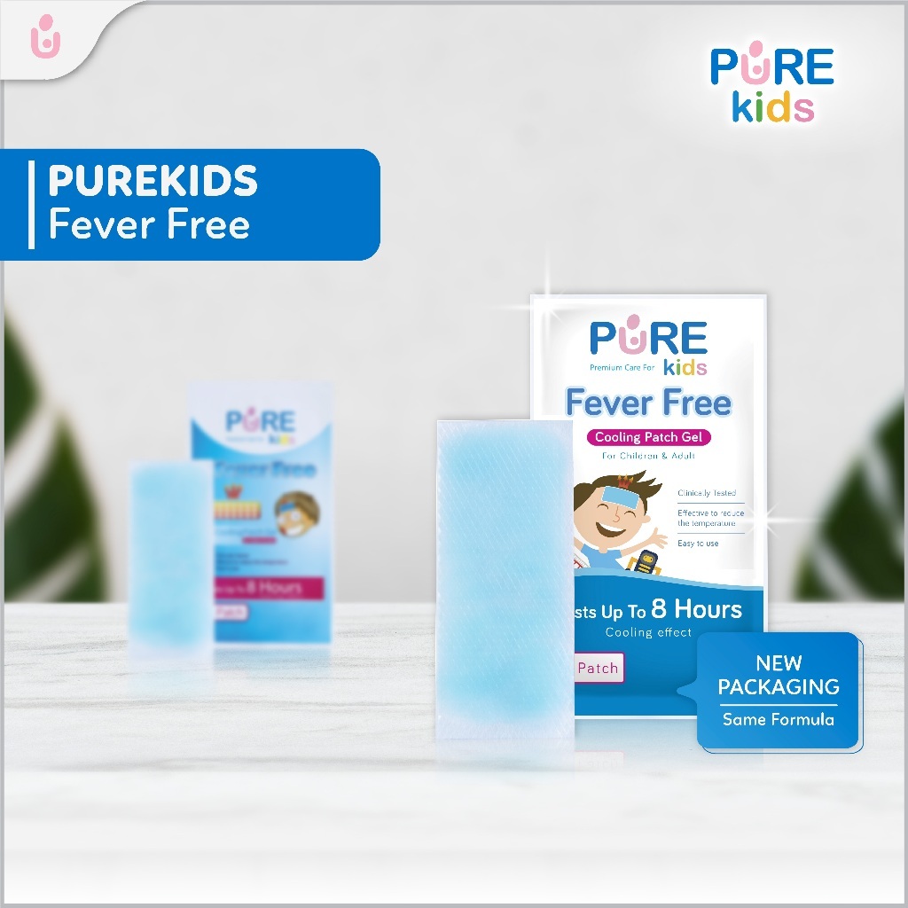 Pure Kids Fever Free / Kompres Demam Anak - Pure Baby PureBaby PureKids