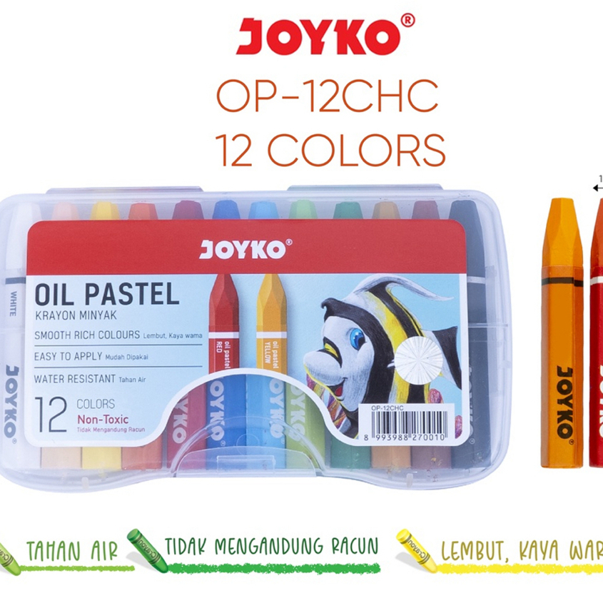 

Crayon Joyko Alat Tulis Anak Isi Selusin 12 Pcs