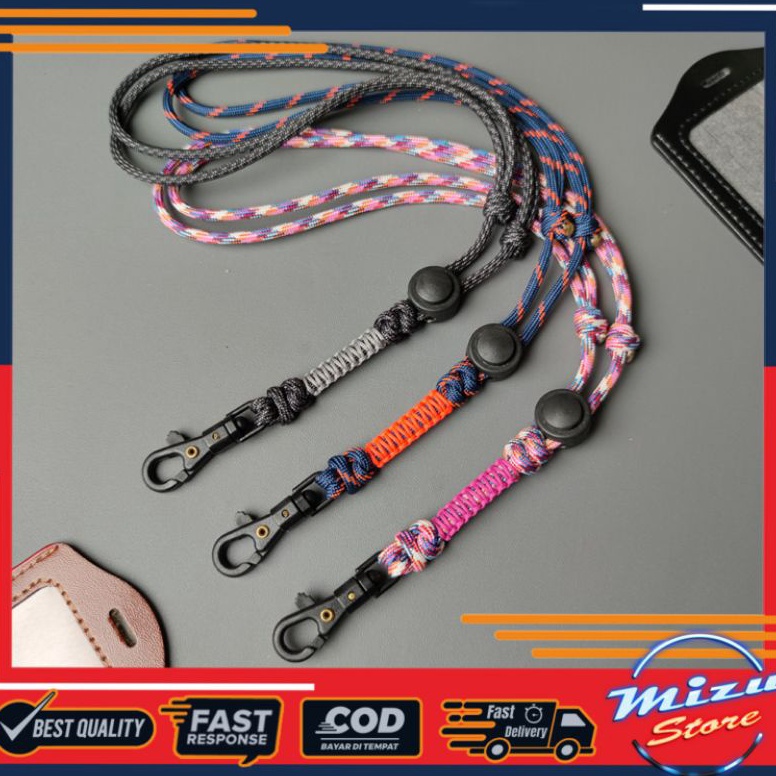 

V4LANYARD KALUNG TALI PARACORD GANTUNGAN ID CARDNAME TAG KODE D2R3