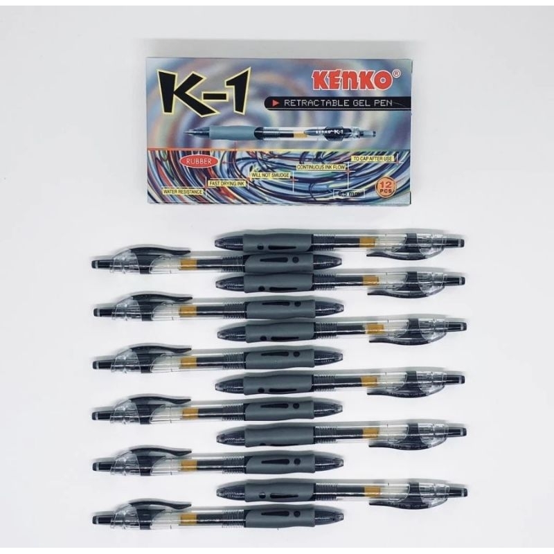 

Pulpen Gel K-1 0.5mm Kenko Ballpoint Cair Sataun