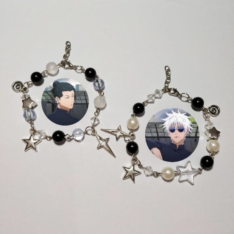 Jujutsu Kaisen | Charm bracelet | Gelang Manik | Gelang aesthetic| Cute Bracelet | Gelang Couple | G