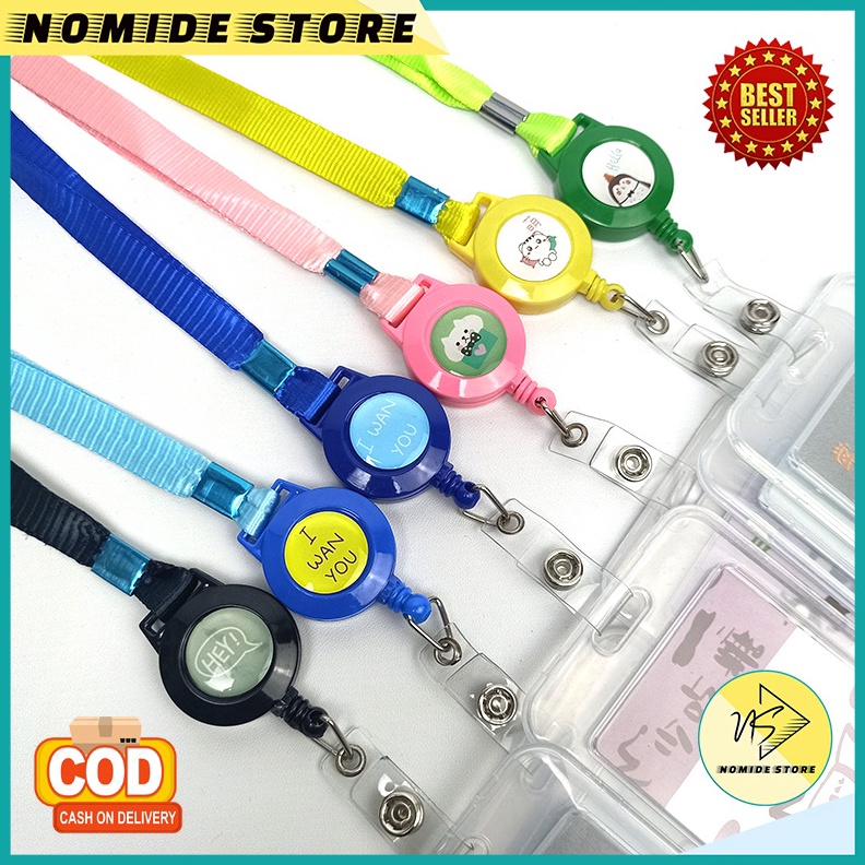 

FLASH SALE COD Name tag ID CARD HOLDER KOREA dan kalung tempat name tag kartu 2 sisi MX2545