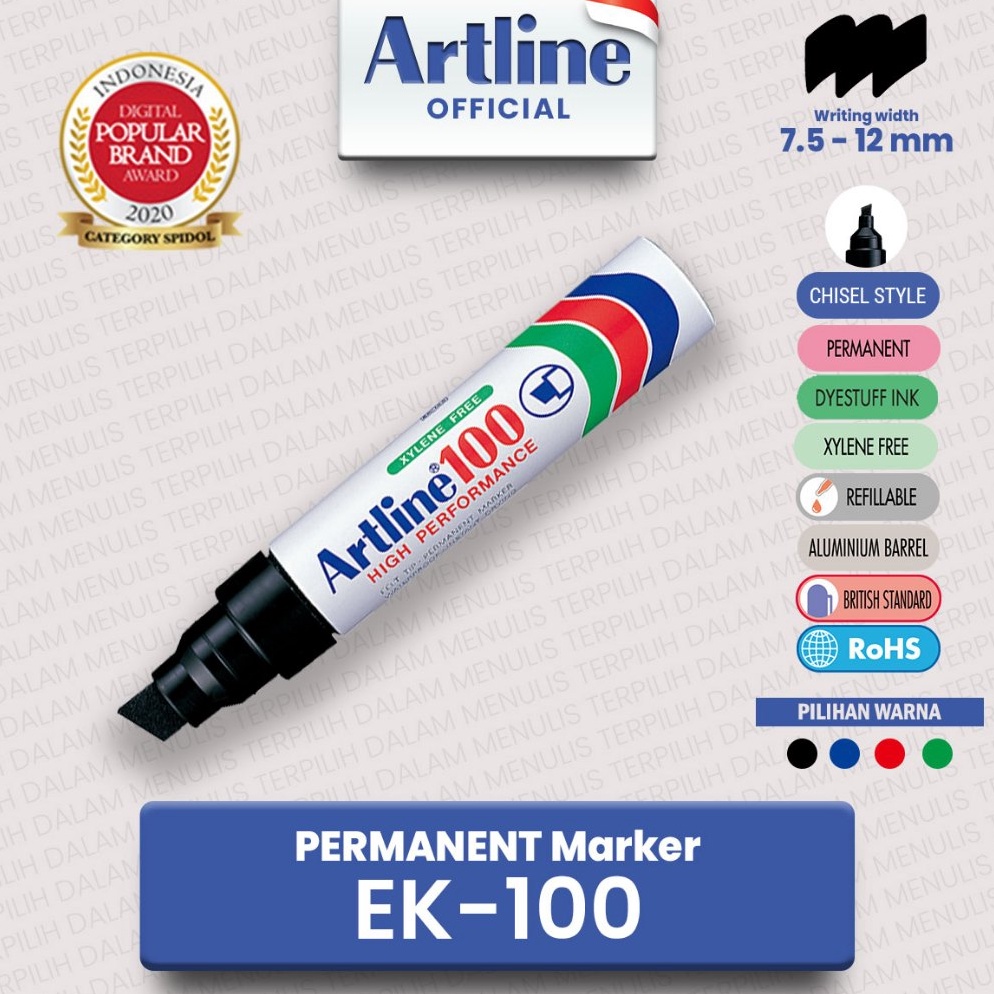 

ARTLINE Spidol Permanent Marker EK1 KODE P3Z9