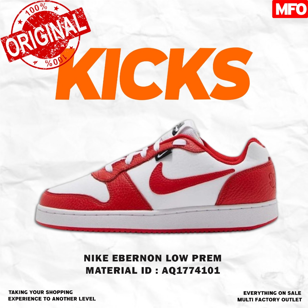 NIKE EBERNON LOW PREM ORIGINAL ORI SEPATU CASUAL PRIA AQ1774101