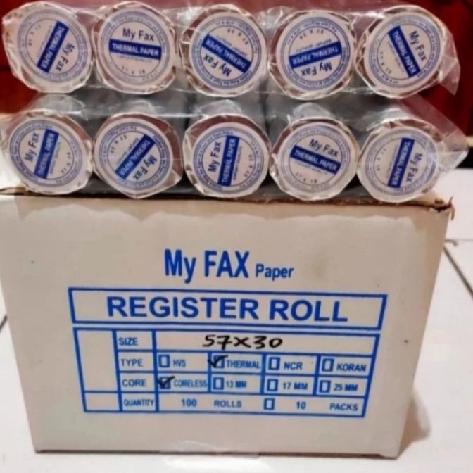 

Top Kertas Struk Thermal Edc 57x3mm Paket 1 Pcs