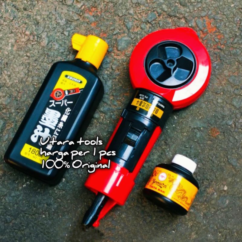 Sipatan Benang Tinta Gulung Hitam 20 METER Tinta Sipatan Pertukangan