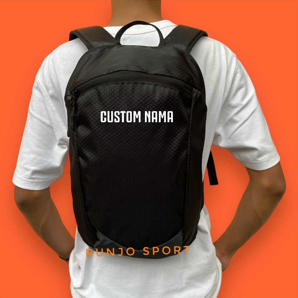 Tas Ransel Sport Sepatu Olahraga Custom Nama / Ransel Casual Elegan Multifungsi Pria Wanita