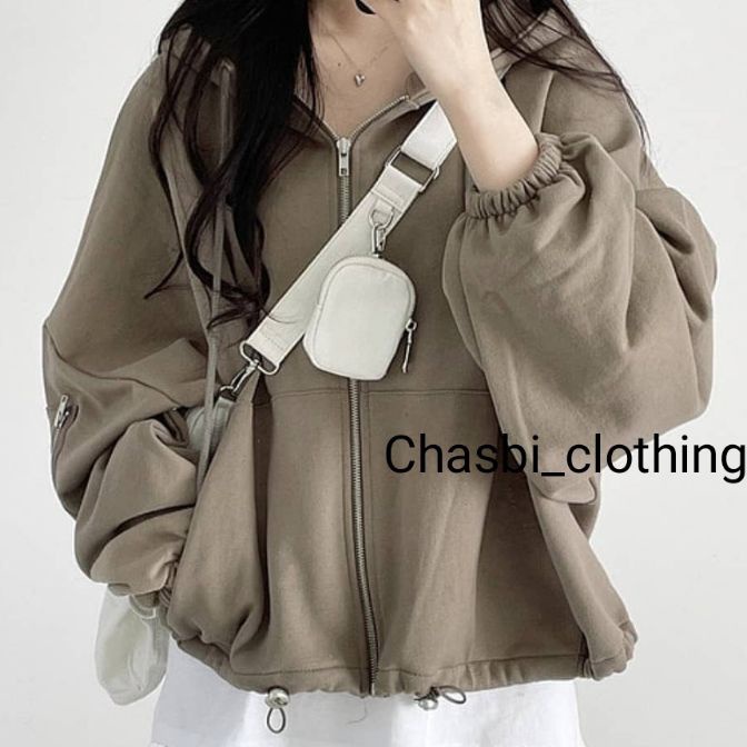 FG2 JACKET NIVADA HOODIE OVERSIZE  sweater wanita