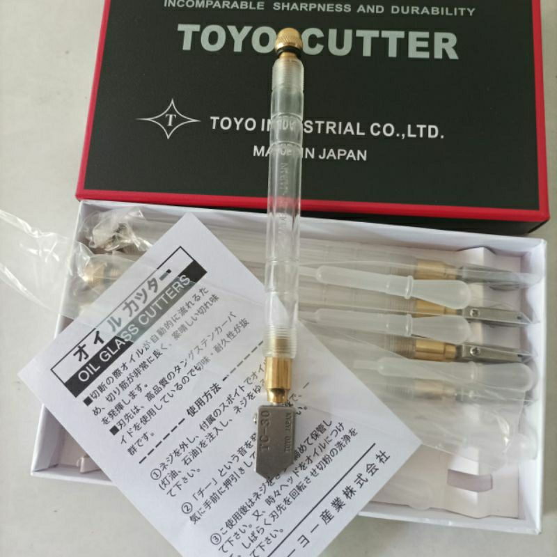 Ay00 Alat Potong Kaca Minyak Toyo TC 30 TOYO TC30 Glass Cutter TC-30 Japan