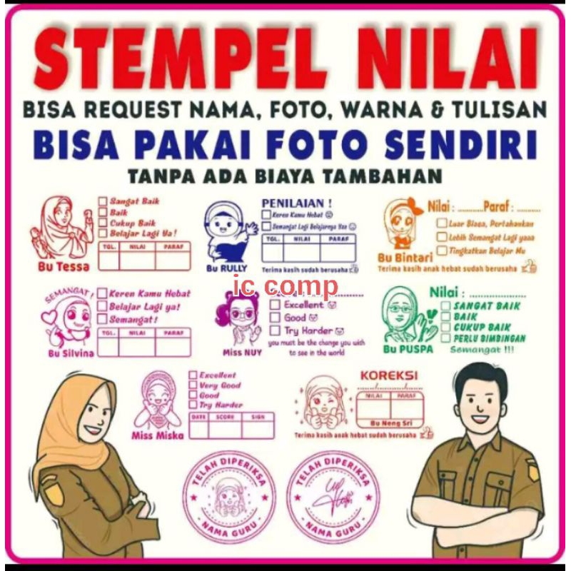 

Stempel Nilai guru bisa kostom cod