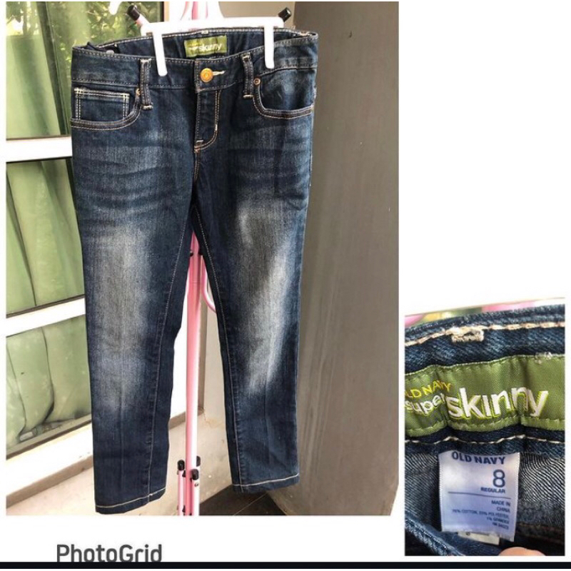 jeans skinny anak perempuan old navy sz 8