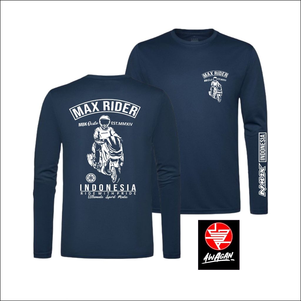 AWG Kaos pria Nmax Ultimate Sport  Max Rider bahan katun combed premium