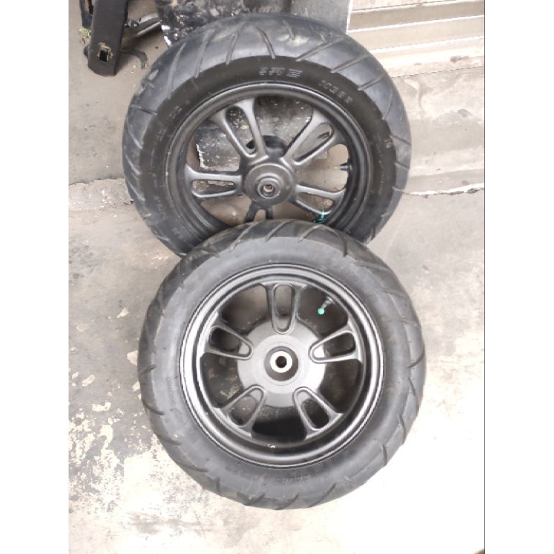 Veleg Depan Belakang Plus Ban Lengkap Honda All New Scoopy LED Keyless Ban Donat Ring 12 2021 2022 2