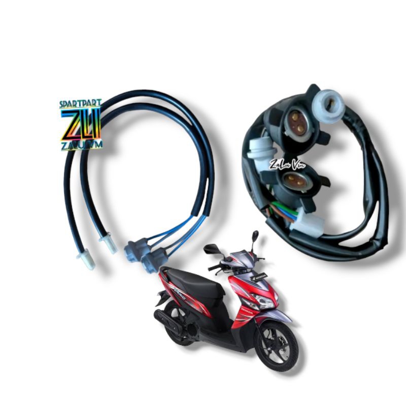 KABEL PITING FITING LAMPU DEPAN MOTOR HONDA VARIO 110 KARBU KVB 1SET PITING LAMPU SEIN DEPAN