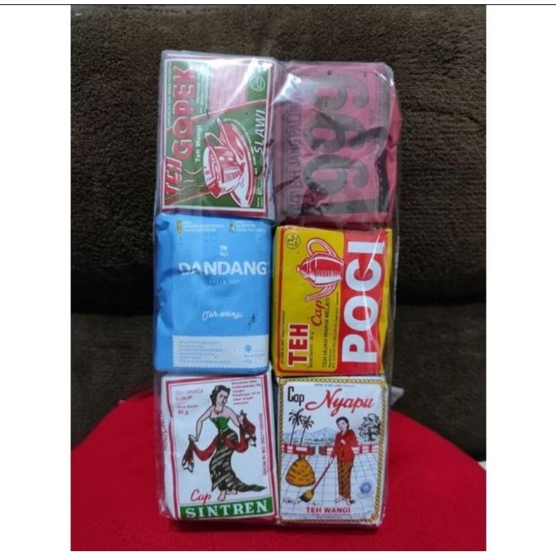 

Paket Teh Solo Wasgitel/Teh Tubruk Khas Wedangan Solo 6 pcs (Nyapu,Sintren,Gopek,Poci,Dandang & 999)