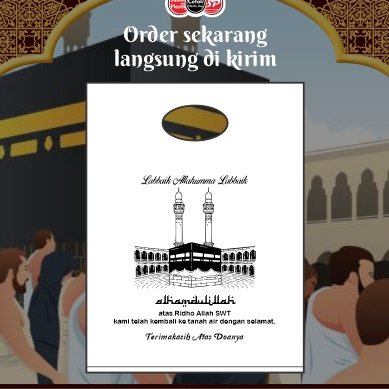 

berkualitas Isi 5Pcs Size 15cm x 22cm Kantong Plastik Ibadah Haji Umroh Lebaran Haji Kantong Plastik Souvenir Haji Umroh Kemasan Parcel Haji