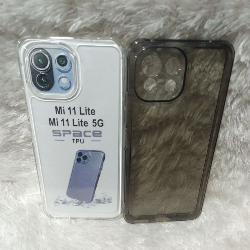 Softcase Casing Xiaomi Mi 11 Lite/Mi 11 Lite 5G Case silikon Clear Bening transparan Space Transpara